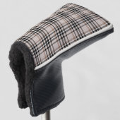 Karo-Beige Golf Headcover (3/4 Vorderseite)
