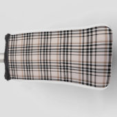 Karo-Beige Golf Headcover (Vorderseite)