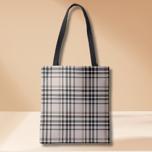 Karo-Beige Tasche
