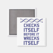 Karo, bevor Sie Ihre DNA-Genetik zerstören Magnet (Vorderseite/Rückseite)