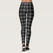 Karo Black and Gray Buffalo Leggings (Rückseite)