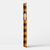 Karo Black and Orange Buffalo Case-Mate iPhone Hülle (Rückseite / Rechts)