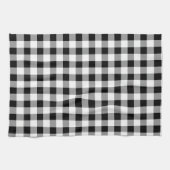 Karo Black and White Buffalo Geschirrtuch (Horizontal)