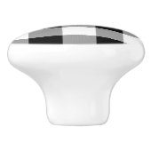 Karo Black and White Buffalo Keramikknauf (Seitenansicht)