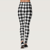 Karo Black and White Buffalo Leggings (Rückseite)