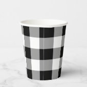 Karo Black and White Buffalo Pappbecher (Rechts)