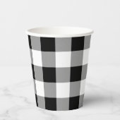 Karo Black and White Buffalo Pappbecher (Vorderseite)