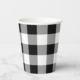 Karo Black and White Buffalo Pappbecher