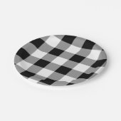 Karo Black and White Buffalo Pappteller (Schrägansicht)