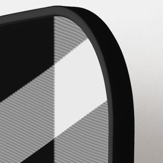 Karo Black and White Buffalo Pickleball Schläger (Linke Seite)