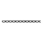 Karo Black and White Buffalo Satinband (Vorderseite)