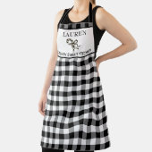 Karo Black and White Buffalo Schweden Küche Schürze (InSitu)