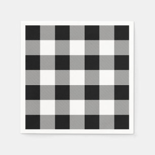 Karo Black and White Buffalo Serviette