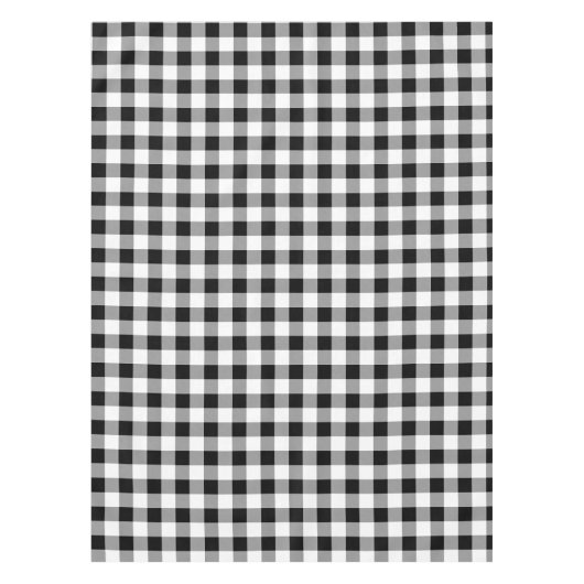 Karo Black and White Buffalo Tischdecke (Vorderseite)