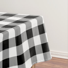Karo Black and White Buffalo Tischdecke