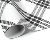 Karo Black & White Buffalo Geschenkpapier (Rolleneckpunkt)