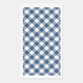 Karo Blue and White Gingham Serviette (Vorderseite)