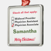 Karo Box Ärztlicher Verband Weihnachtsschmuck (Links)