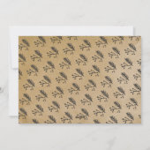 Karo Brown Kraft Feiertagskarte (Rückseite)