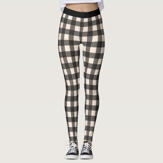 Karo Buffalo Karierte Leggings (Vorderseite)