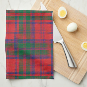 Karo Clan Grant Rot Blau Grün Karomuster Tartan Geschirrtuch