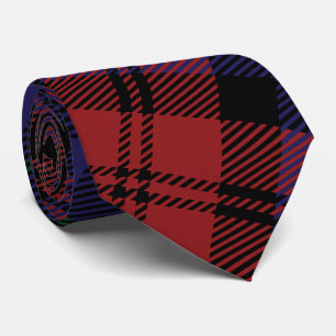 Karo Clan MacLachlan Lila Rot Karo Tartan Krawatte