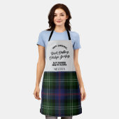 Karo Clan Sutherland Karomuster Küchen- Schürze (Getragen)