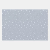 Karo Classic Blue and White Buffalo Geschenkpapier Set (Vorderseite 3)