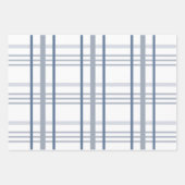 Karo Classic Blue and White Buffalo Geschenkpapier Set (Vorderseite 2)