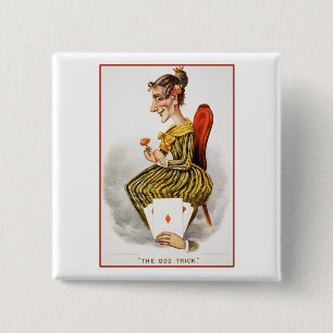Karo-Dame Button