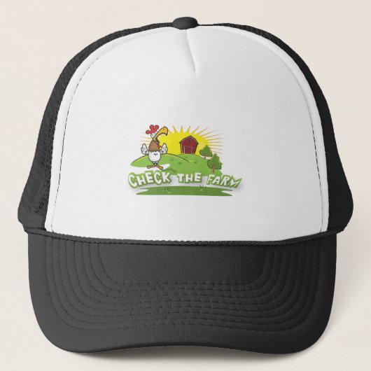 Karo das Bauernhoflogo Truckerkappe (Vorderseite)