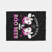 Karo Dein Bienenvolk Funny Breast Cancer Halloween Fleecedecke (Vorderseite (Horizontal))