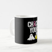 Karo Dein Bienenvolk Funny Breast Cancer Halloween Kaffeetasse (Vorderseite Links)