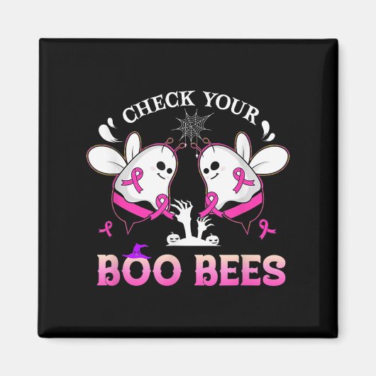 Karo Dein Bienenvolk Funny Breast Cancer Halloween Magnet (Vorne)