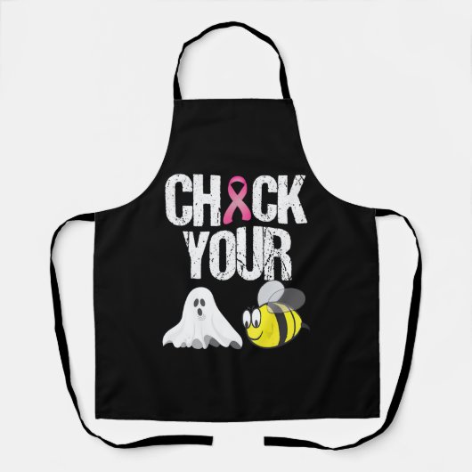 Karo Dein Bienenvolk Funny Breast Cancer Halloween Schürze (Vorderseite)