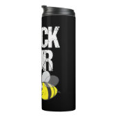 Karo Dein Bienenvolk Funny Breast Cancer Halloween Thermosbecher (Nach rechts gedreht)