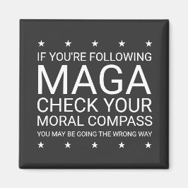 Karo dein moralischer Kompass Magnet