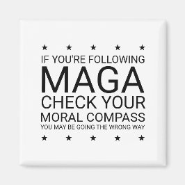 Karo dein moralischer Kompass Magnet