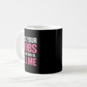 Karo deine Brust Mine versuchte, mir die sonnige B Kaffeetasse (Vorderseite Links)