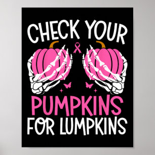 Karo deine Kürbiskins für Lumpkins Halloween-Brust Poster