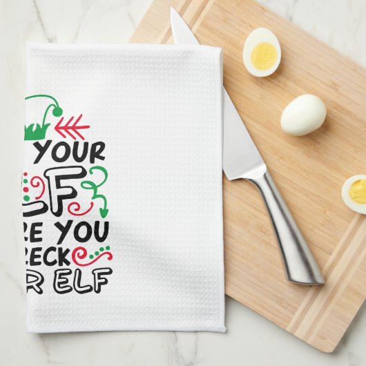 Karo deinen Elf, bevor er deinen Elf zerstört | Ur Geschirrtuch (Viertel Falte)