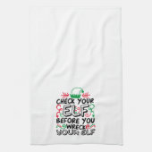 Karo deinen Elf, bevor er deinen Elf zerstört | Ur Geschirrtuch (Vertikal)