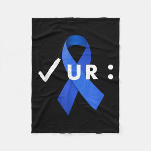 Karo deinen Kolon, Koloskopie. Colon Cancer Awar Fleecedecke