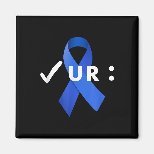 Karo deinen Kolon, Koloskopie. Colon Cancer Awar Magnet (Vorne)