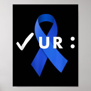 Karo deinen Kolon, Koloskopie. Colon Cancer Awar Poster