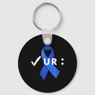 Karo deinen Kolon, Koloskopie. Colon Cancer Awar Schlüsselanhänger