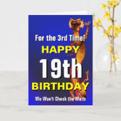 Karo der Mathe-Geburtstag Karte (Gelbe Blume)