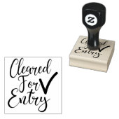 Karo der Temperatur / zur Einfuhr freigegeben Gummistempel (Stempel)