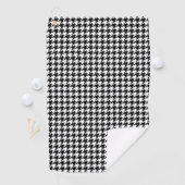 Karo des Schwarz-weißen Hahnentrittmusters Golfhandtuch (Insitu)