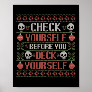 Karo dich selbst, bevor du dich selbst Deck Xmas h Poster